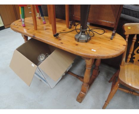 A vintage pine refectory style table