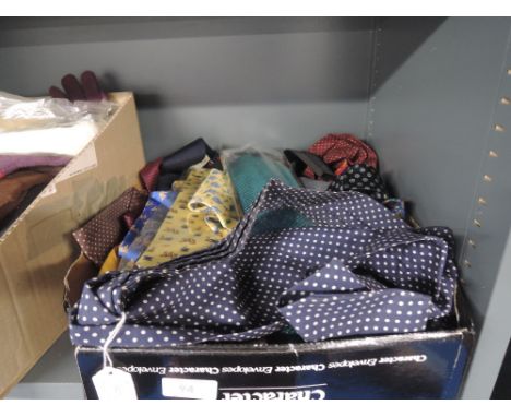 A box vintage ties and cravats.
