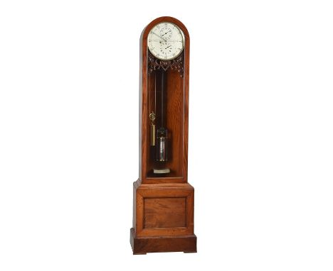 A Victorian mahogany longcase regulator Signed for William Russell, Tunbridge Wells, mid 19th centuryThe eight-day four doubl