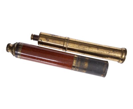 
	
		Two George III brass refracting telescopes
		Jesse Ramsden, London, late 18th century
		The first 1.5 inch two-draw with