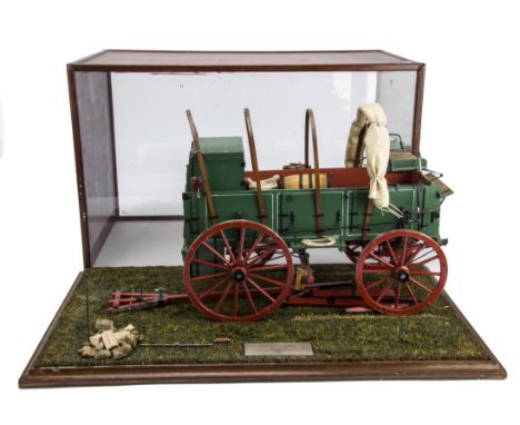 A Fine Scratchbuilt 1:8 scale  model of a Chuck Wagon, constructed in wood and metal to an excellent standard, presented in a