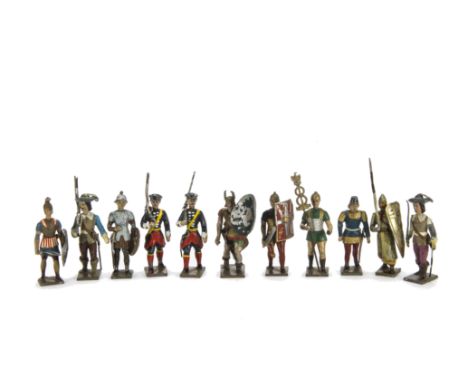 Mignot Musketeers (4), troops of Henri XIV (9), Romans (2), Crusaders (3), Gauls (2), Frankish knights (2), Greek and English