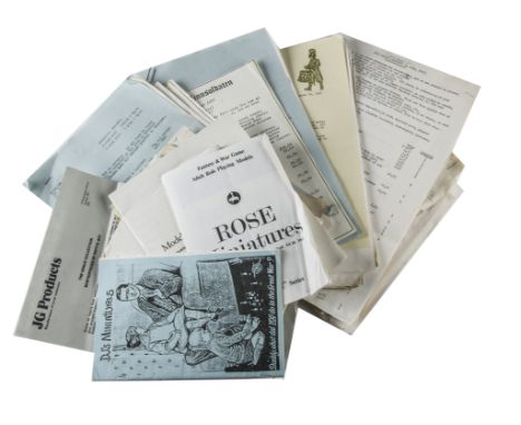 A selection of 1970s figure sales lists from Medcalf, Opie, Haley, Marktime, Phoenix, Cavendish, Starling, etc,  catalogues f