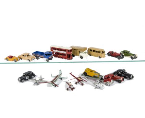 Small Scale Diecast, including Dinky Dublo Ford Prefect, Britains Lilliput Open Sports Car, Saloon Car, Mercury No.414 Piaggi