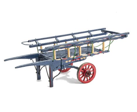 A Fine Scratchbuilt 1:8 scale  model of a Coster Monger's Hand Cart, constructed in wood and metal to a very good standard, 