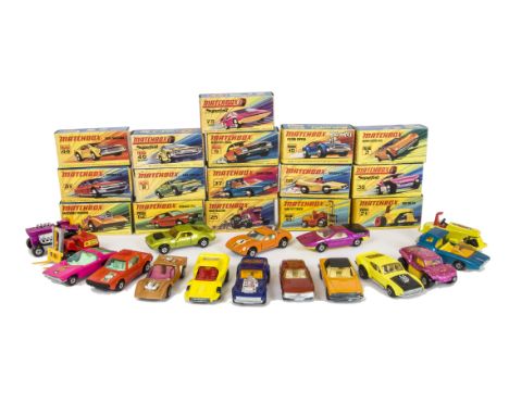 Matchbox Superfast, including 30 Beach Buggy, 37 Soopa Coopa, 21 Rod Roller, 25 Mod Tractor, 62 Renault 17TL, 4 Gruesome Twos