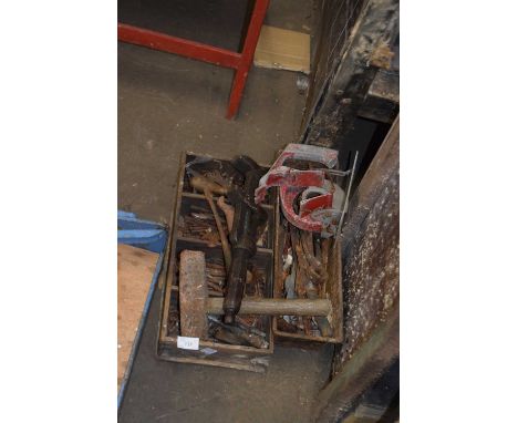 Two boxes of assorted tools