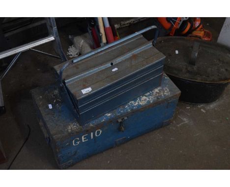 Two tool boxes and contents