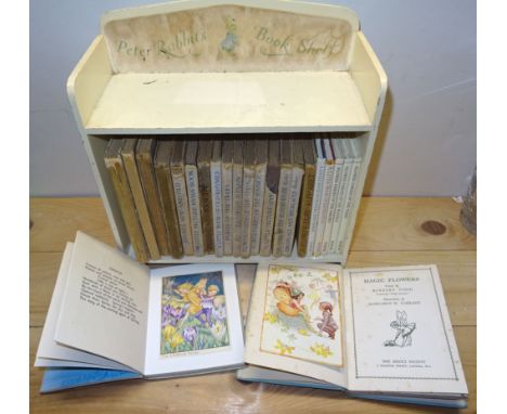 Peter Rabbit's Bookshelf containing a collection of Children's Book including Magic Flowers illustrated by Margaret Tarrant a