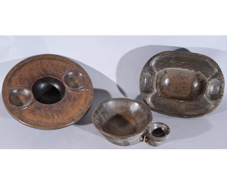 (3) Antique Bontoc Food Vessels.- Provenance: this item comes from the private collection of Lou A. and Barbara B. Pritchett.