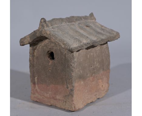 Chinese Han Dynasty Mingqi Pottery House.Height: 6 in.Width:   4.5 in.  - Provenance: this item comes from the private collec
