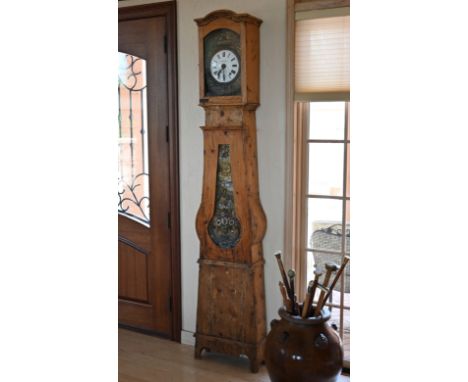 Antique French Grandfather ClockDimensions: 94 x 18 x 8 in.- All clocks are sold for display purposes only, we cannot guarant