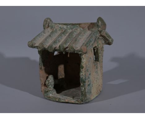 Early Antique Chinese Glazed Pottery StructureDimensions: 8.75 x 7 in.  - Provenance: this item comes from the private collec