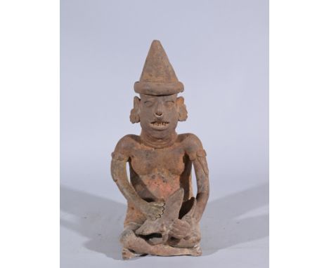 A Mixtec-style xantil deity censerHeight: 12.75 in.  - Provenance: this item comes from the private collection of Lou A. and 