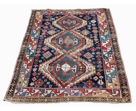 Semi-Antique Persian Qushqai RugSize: 70 x 54 in. (5'10" x 4'6") - Provenance: this item comes from the private collection of