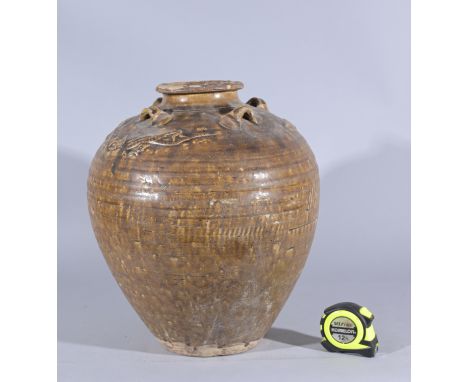 Song Dynasty Chinese Martaban Vessel.Height: 15.5 in.  - Provenance: this item comes from the private collection of Lou A. an