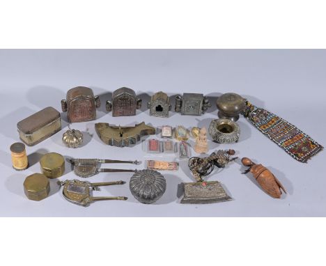 Lot of 26 Assorted Antique Tibetan Ritual Items  - Provenance: this item comes from the private collection of Lou A. and Barb