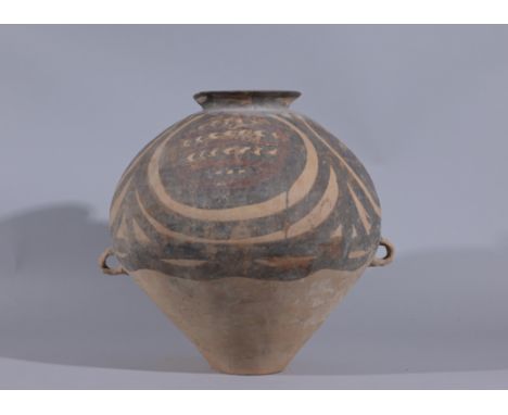 Chinese Neolithic Majiayao JarHeight: 14.5 in.  - Provenance: this item comes from the private collection of Lou A. and Barba