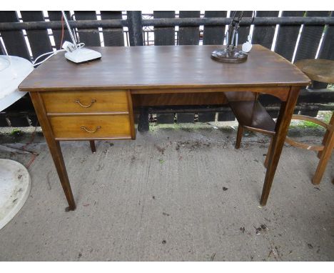 A walnut desk, 1950's Danish design. 122cm x 62cm x 76cm