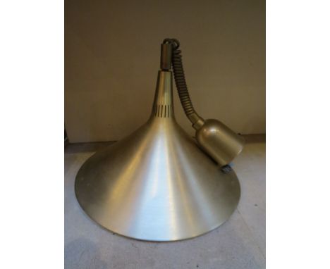 A Danish brushed brass finish ceiling pendant light 