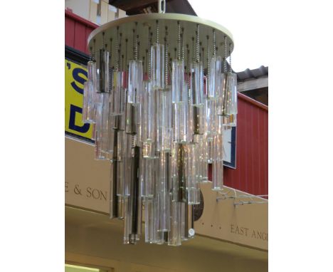 Crystal chandelier by Venini Italian 1960's 