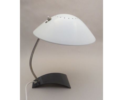 A Kaiser 6840 desk lamp with white painted metal shade 