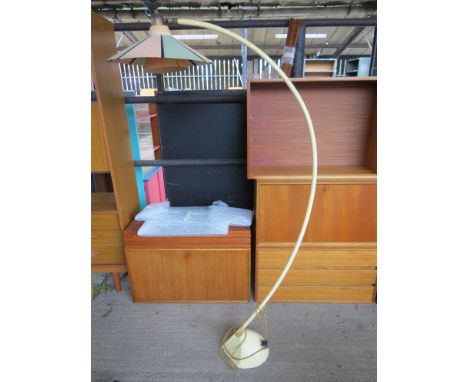 An "up and over" 1950's floor light 