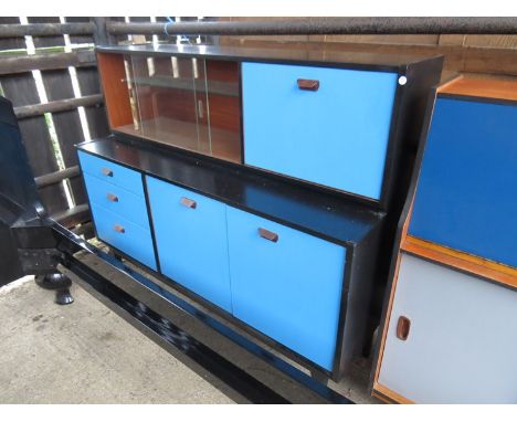 A painted 1960's teak sideboard 