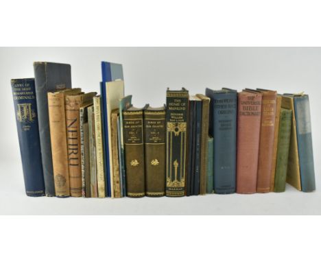 A collection of 19th and 20th century assorted books and ephemera on various topics, including books of royal, military and l