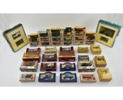 A collection of boxed vintage diecast model toy cars. The lot comprising Ford - the General Utility Car, Corgi Classics inclu