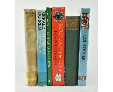 Colin Dexter, Brendan Behan, Gerald Durrell etc. - a collection of modern first editions in dust wrappers. The lot to include