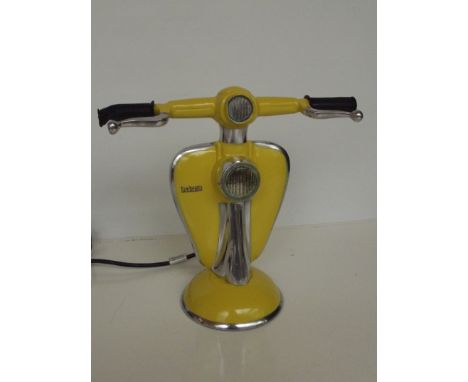 Table lamp in the form of a Lambretta scooter, height 28cm 