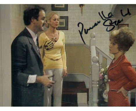 Prunella Scales signed 7x5 inch Fawlty Towers colour photo. Good condition. All autographs come with a Certificate of Authent