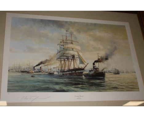 ROBERT TAYLOR (1946). 'Evening Arrival', signed in pencil lower left, coloured print No. 21 of 185, gilt framed and glazed, 5
