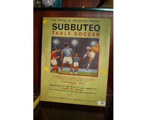 A VINTAGE SUBBUTEO TABLE SOCCER SET 