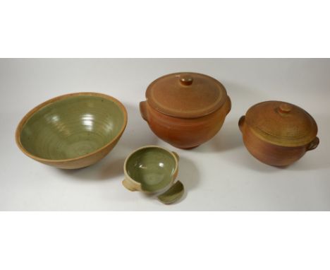 A group of Leach pottery to include two tureens, fruit bowl etc. some a/f 