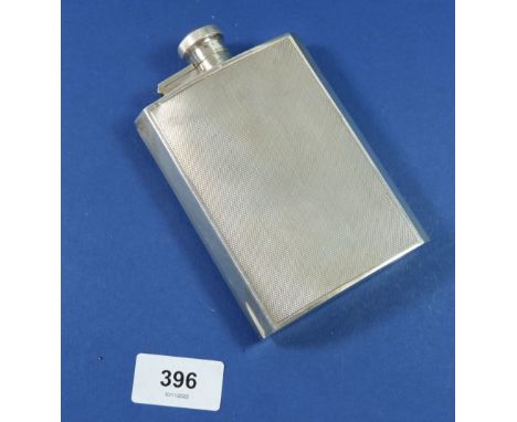 A silver spirit flask by James Dixon, 172g, Sheffield 1936