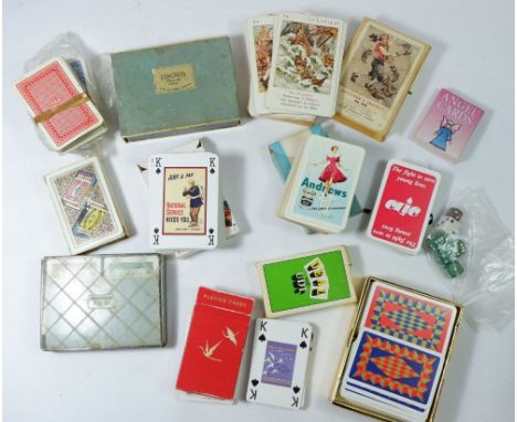 A box of vintage playing cards 