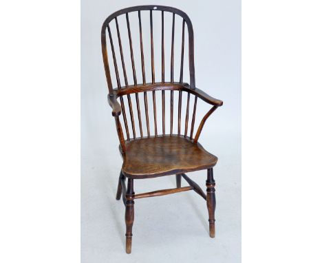 A 19th century double stick back chair