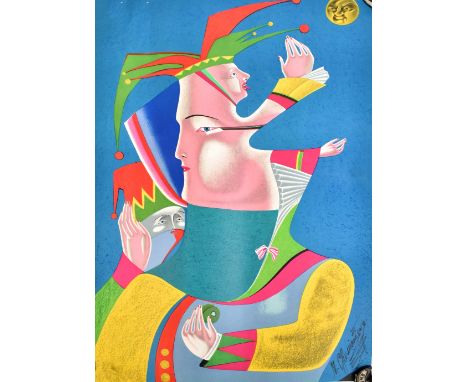 MIHAIL MIKHALLOVICH CHEMIAKIN (Russian, Born 1943); coloured lithograph 'Homage to Nijinsky II', signed and numbered 170/175,