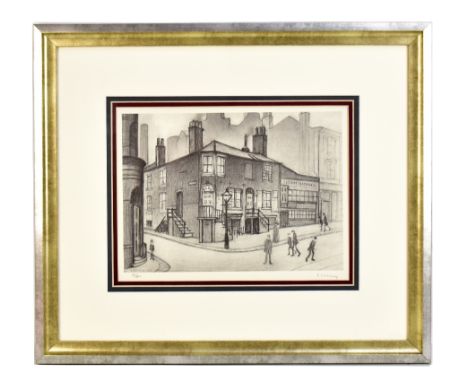 LAURENCE STEPHEN LOWRY RBA RA (1887-1986); a pencil signed limited edition print, 'Great Ancoat Street Manchester', no.92/850