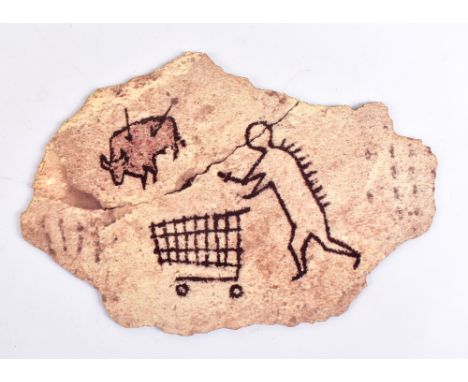 BANKSY (British, Born 1974); offset lithograph on shaped wooden board, 'Peckham Rock' (2018), open edition, with printed text