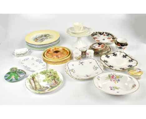 SHELLEY; a collection of decorative ceramics to include various cabinet plates, part service pattern no.8524 (11) and further