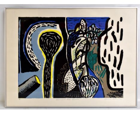 CAROLINE MCNAIRN (1955-2010); pencil signed limited edition print 'Behind the Bush', No.18/60, 55 x 75cm, framed and glazed. 