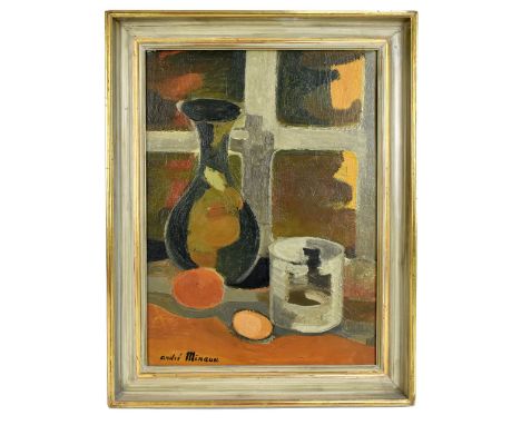ANDRÉ MINAUX (FRENCH, 1923-1986); oil on canvas, 'Nature Morte', signed, inscribed and dated 1965 on The Adams Gallery of Lon