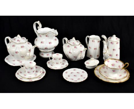 WILEMAN &amp; CO; a Foley China sixteen piece part tea service, the majority in the Dainty shape, pattern no.7447.Additional 