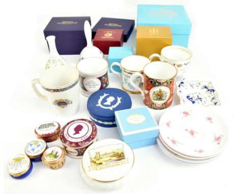 A group of ceramics to include a boxed limited edition 1952-2002 Golden Jubilee beaker, no.&nbsp;1434-2500, with CoA, mugs an