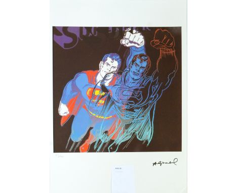 AFTER ANDY WARHOL; a limited edition lithograph, 'Superman', from the Leo Castelli Gallery, edited by George Israel, with 'Ar