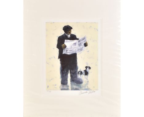 ALEXANDER MILLAR (Born 1960); pencil signed limited edition print 'The Racing Post', No.200/395, 35 x 26.5cm, unframed, compl