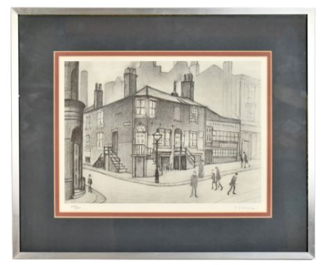 LAURENCE STEPHEN LOWRY RBA RA (1887-1976); a pencil signed limited edition print, 'Great Ancoats Street, Manchester', no.209/